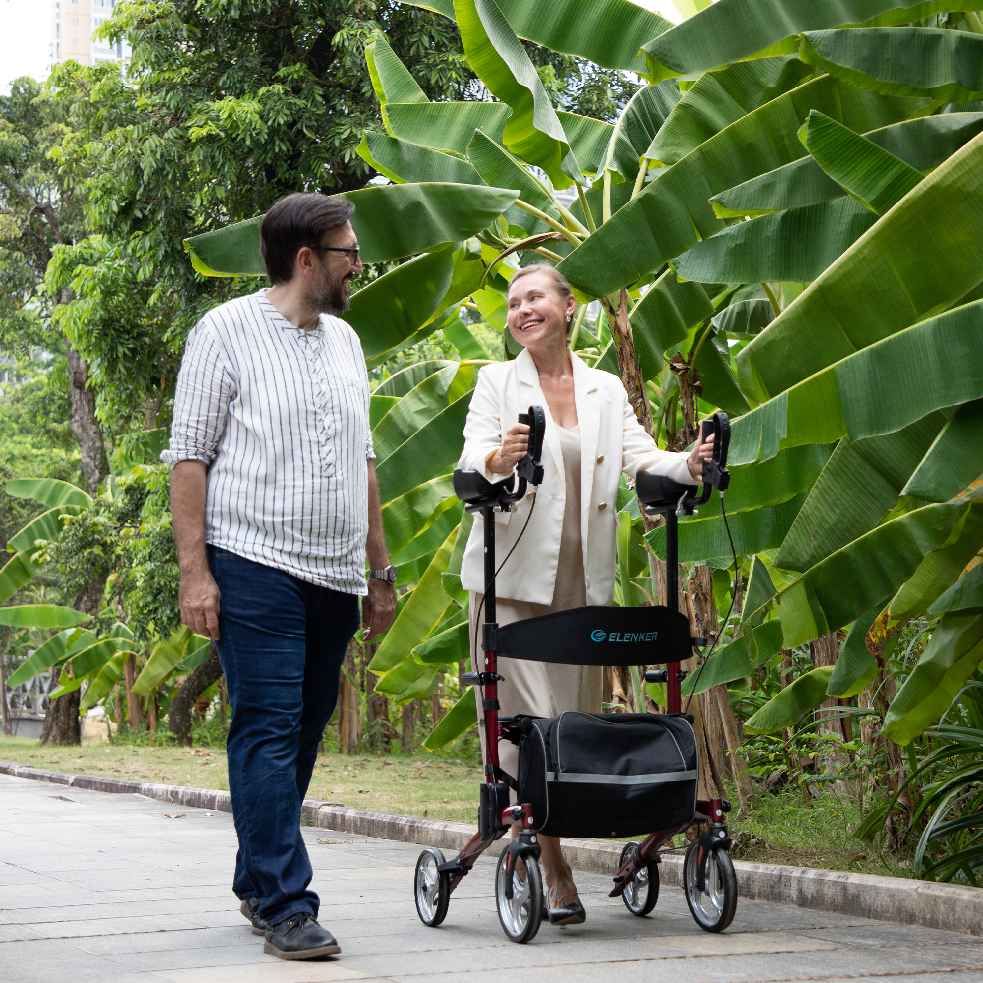 How is an Upright Walker Different from a Regular Rollator Walker?