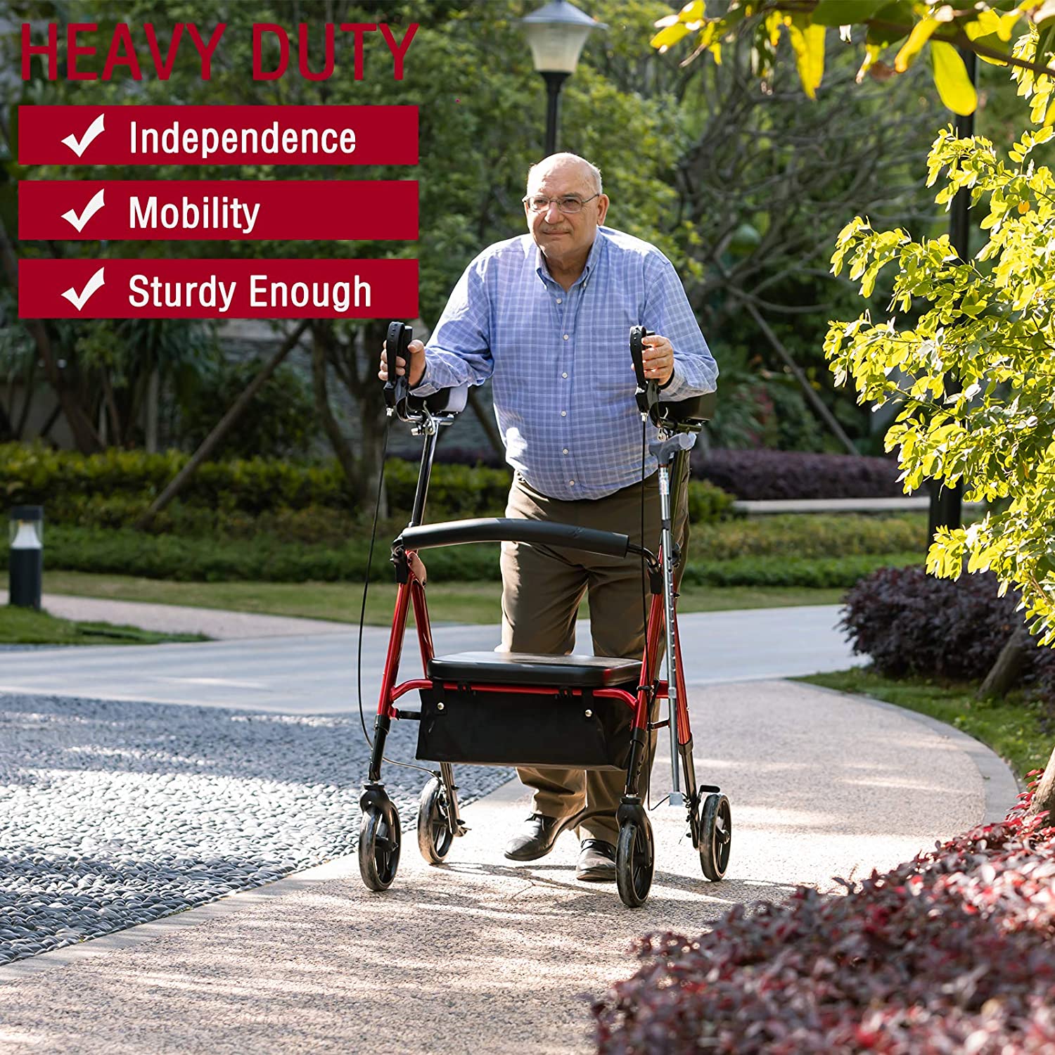 Is an Upright Rollator Walker Better for Posture and Back Support